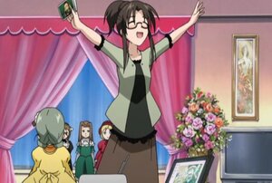 Rating: Safe Score: 0 Tags: 4girls blonde_hair brown_hair closed_eyes curtains flower glasses image kanaria kusabue_mitsu long_hair long_sleeves multiple_girls open_mouth smile solo User: admin
