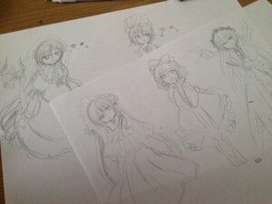 Rating: Safe Score: 0 Tags: 1girl ? auto_tagged bow dress eighth_note hair_bow image long_hair monochrome multiple musical_note short_hair sketch smile tagme traditional_media User: admin