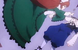 Rating: Safe Score: 0 Tags: 1boy auto_tagged brown_hair dress frills green_dress hat image long_sleeves pair short_hair souseiseki suiseiseki wings User: admin
