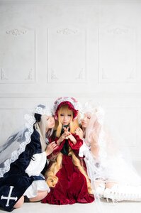 Rating: Safe Score: 0 Tags: blonde_hair closed_eyes dress flower long_hair multiple_cosplay multiple_girls siblings sisters tagme twins User: admin