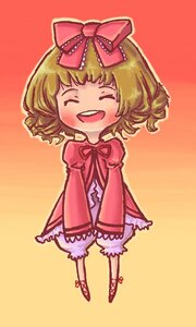 Rating: Safe Score: 0 Tags: 1girl ^_^ blonde_hair bloomers blush bow chibi closed_eyes dress full_body hina_ichigo hinaichigo image long_sleeves open_mouth orange_background pink_bow short_hair smile solo standing underwear white_bloomers User: admin