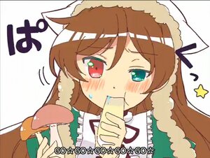 Rating: Safe Score: 0 Tags: 1girl blush brown_hair dress food image long_hair maid red_eyes solo suiseiseki User: admin