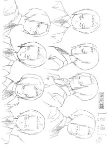 Rating: Safe Score: 0 Tags: closed_mouth doujinshi doujinshi_#140 face glasses greyscale image looking_at_viewer monochrome multiple multiple_views ribbon smile User: admin