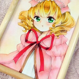 Rating: Safe Score: 0 Tags: 1girl :< :t blonde_hair blush bow chair curtains dress eyebrows_visible_through_hair green_eyes hair_bow hina_ichigo hinaichigo image juliet_sleeves long_sleeves looking_at_viewer marker_(medium) photo pink_bow pout puffy_long_sleeves puffy_sleeves short_hair solo table traditional_media window User: admin
