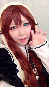 Rating: Safe Score: 0 Tags: 1girl fingernails heterochromia lips long_hair looking_at_viewer maid smile solo suiseiseki User: admin