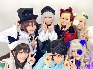Rating: Safe Score: 0 Tags: 6+girls 91076 bangs black_hair blonde_hair blue_eyes brown_hair dress flower frills glasses hair_ornament hat long_hair long_sleeves looking_at_viewer multiple_cosplay multiple_girls rose short_hair silver_hair smile tagme v User: admin