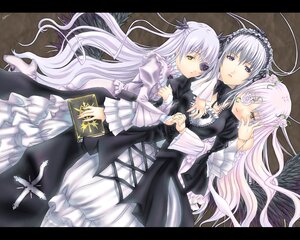 Rating: Safe Score: 0 Tags: 3girls barasuishou black_border black_dress black_wings book doll_joints dress eyepatch flower frills image joints kirakishou letterboxed long_hair long_sleeves looking_at_viewer multiple multiple_girls pillarboxed pink_hair purple_eyes rose rozen_maiden sabamu silver_hair suigintou tagme very_long_hair wings yellow_eyes User: admin