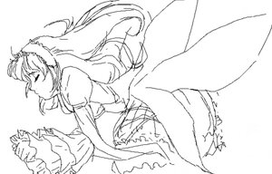 Rating: Safe Score: 0 Tags: 1girl closed_eyes dress greyscale hairband image long_hair long_sleeves monochrome oekaki solo suigintou User: admin