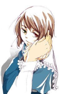 Rating: Safe Score: 0 Tags: 1girl bangs blue_dress brown_hair dress frills green_eyes heterochromia image long_sleeves looking_at_viewer out_of_frame red_eyes short_hair simple_background smile solo solo_focus souseiseki suiseiseki upper_body white_background User: admin
