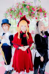 Rating: Safe Score: 0 Tags: blonde_hair blue_eyes closed_eyes dress flower hat long_hair multiple_boys multiple_cosplay multiple_girls rose tagme User: admin