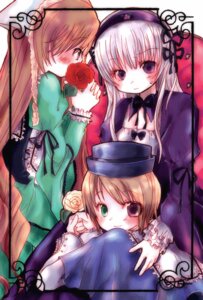 Rating: Safe Score: 0 Tags: 3girls black_dress blonde_hair blue_dress blush brown_hair covering_mouth dress flower frills green_dress green_eyes hairband hat head_scarf heterochromia honami_yuu image lolita_hairband long_hair long_sleeves looking_at_viewer multiple multiple_girls red_eyes rose rozen_maiden shinku short_hair siblings sidelocks silver_hair sisters smile souseiseki suigintou suiseiseki tagme twins very_long_hair User: admin