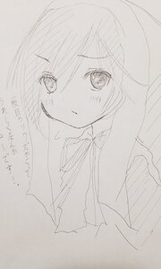 Rating: Safe Score: 0 Tags: 1girl auto_tagged bangs blush closed_mouth eyebrows_visible_through_hair hood image long_sleeves looking_at_viewer monochrome shirt sketch solo suiseiseki traditional_media User: admin