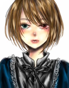 Rating: Safe Score: 0 Tags: 1girl auto_tagged bangs black_ribbon blush brown_hair eyelashes frilled_shirt_collar image lace lips looking_at_viewer neck_ribbon ribbon short_hair simple_background solo souseiseki striped swept_bangs upper_body white_background User: admin