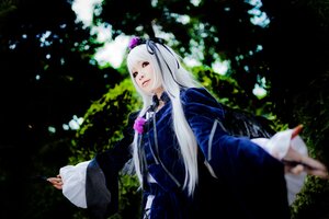 Rating: Safe Score: 0 Tags: 1girl blurry bug butterfly dress hair_ornament insect long_hair long_sleeves red_eyes ribbon solo suigintou two_side_up very_long_hair white_hair wide_sleeves User: admin