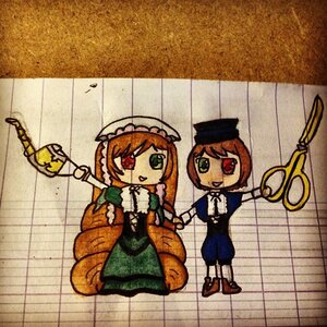 Rating: Safe Score: 0 Tags: 3girls brown_hair dress green_eyes hat heterochromia image long_sleeves multiple_girls musical_note open_mouth pair red_eyes scissors siblings sisters souseiseki standing suiseiseki twins watering_can User: admin