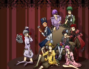 Rating: Safe Score: 0 Tags: auto_tagged blonde_hair boots dress frills glasses green_hair hat hatsune_miku image kagamine_len kamui_gakupo long_hair megurine_luka meiko mini_hat mini_top_hat multiple multiple_boys multiple_girls pink_hair purple_hair red_hair ribbon tagme top_hat User: admin