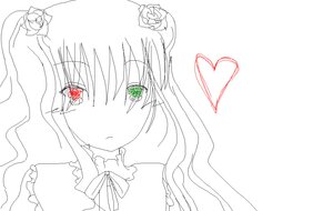 Rating: Safe Score: 0 Tags: 1girl costume_switch flower hair_flower hair_ornament heart image long_hair monochrome red_eyes ribbon rose solo spot_color striped vertical_stripes User: admin