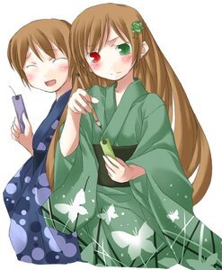 Rating: Safe Score: 0 Tags: 2girls :d ^_^ ^o^ animal_print artist_request blue_butterfly blush brown_hair bug butterfly butterfly_print calligraphy_brush cellphone closed_eyes expressionless flower green_eyes hair_flower hair_ornament hat head_scarf heterochromia holding image insect japanese_clothes kimono long_hair long_sleeves multiple_girls open_mouth paintbrush pair phone red_eyes rozen_maiden siblings simple_background sisters smile souseiseki suiseiseki top_hat twins white_background User: admin