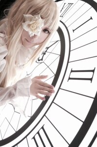 Rating: Safe Score: 0 Tags: 1girl bandages bangs blonde_hair closed_mouth eyepatch flower kirakishou lips long_hair looking_at_viewer rose smile solo upper_body white_flower white_rose User: admin