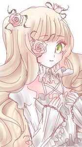 Rating: Safe Score: 0 Tags: 1girl bangs blonde_hair dress eyepatch flower frills green_eyes hair_flower hair_ornament image kirakishou long_hair long_sleeves pink_flower pink_rose red_flower red_rose rose solo thorns very_long_hair wide_sleeves User: admin