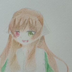 Rating: Safe Score: 0 Tags: 1girl :d bangs brown_hair face green_eyes image long_hair looking_at_viewer open_mouth photo red_eyes smile solo suiseiseki User: admin