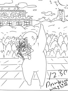 Rating: Safe Score: 0 Tags: 1girl cloud dress greyscale image kirakishou long_hair monochrome solo wedding_dress User: admin