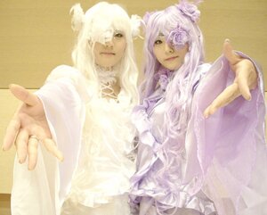 Rating: Safe Score: 0 Tags: 2girls 91076 beckoning dress flower foreshortening hair_ornament hair_over_one_eye hands long_hair multiple_cosplay multiple_girls outstretched_arm outstretched_hand pointing pointing_at_viewer reaching reaching_out rose siblings sisters tagme twins User: admin