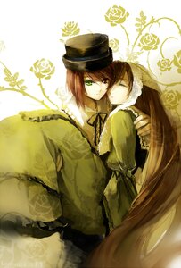 Rating: Safe Score: 0 Tags: 2girls auto_tagged brown_hair dress flower green_dress green_eyes hat image long_hair long_sleeves looking_at_viewer multiple_girls pair red_eyes rose short_hair siblings sisters souseiseki suiseiseki twins very_long_hair User: admin