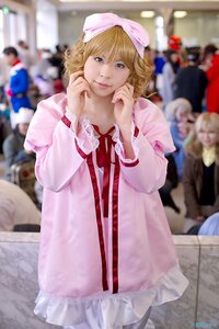 Rating: Safe Score: 0 Tags: 1girl alice_margatroid blonde_hair blurry blurry_background blurry_foreground bow depth_of_field dress hairband hat hinaichigo lips long_sleeves looking_at_viewer photo ribbon short_hair smile solo solo_focus standing underwear User: admin
