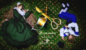 Rating: Safe Score: 0 Tags: brown_hair dress flower long_hair long_sleeves lying multiple_cosplay on_side suiseiseki tagme very_long_hair User: admin