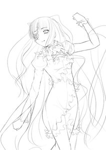 Rating: Safe Score: 0 Tags: 1girl araya_kei blunt_bangs dress flower_eyepatch frilled_dress frills greyscale image kirakishou lineart long_hair long_sleeves monochrome rozen_maiden simple_background sketch smile solo standing thighhighs very_long_hair walking white_background User: admin