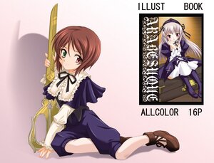 Rating: Safe Score: 0 Tags: 1girl 2girls brown_hair dress flower frills green_eyes hairband headdress heterochromia image long_hair long_sleeves multiple_girls pants pantyhose pantyhose_under_trousers red_eyes ribbon rose rozen_maiden shoes short_hair sitting solo souseiseki suigintou weapon white_hair User: admin