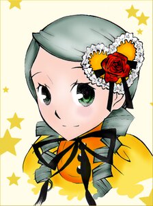 Rating: Safe Score: 0 Tags: 1girl blush flower green_eyes green_hair image kanaria red_flower red_rose rose smile solo star_(symbol) star_hair_ornament star_print starfish starry_background striped striped_background vertical_stripes User: admin