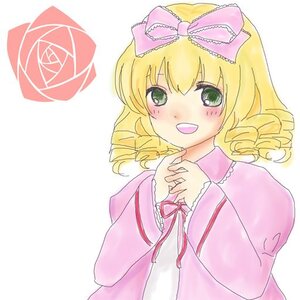 Rating: Safe Score: 0 Tags: 1girl :d blonde_hair blush bow green_eyes hair_bow hina_ichigo hinaichigo image long_sleeves looking_at_viewer open_mouth pink_bow ribbon short_hair smile solo striped upper_body User: admin