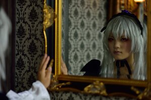 Rating: Safe Score: 0 Tags: 1girl 3d blurry blurry_background blurry_foreground depth_of_field frills hairband lips long_hair photo silver_hair solo suigintou wings User: admin