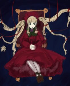 Rating: Safe Score: 0 Tags: 1girl bangs blonde_hair blue_eyes bonnet bow cup dress flower image long_hair long_sleeves looking_at_viewer red_dress rose shinku solo teacup twintails very_long_hair User: admin