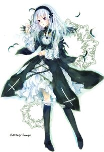 Rating: Safe Score: 0 Tags: 1girl bad_id bad_pixiv_id bird boots cross doll_joints dress feathers flower frills full_body hairband image jewelry joints knee_boots long_hair long_sleeves looking_at_viewer mikanniro necklace purple_eyes red_eyes ribbon rozen_maiden silver_hair solo standing suigintou white_background wings User: admin