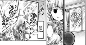 Rating: Safe Score: 0 Tags: ... 1girl akemi_homura barasuishou comic dress greyscale image long_hair magical_girl monochrome ribbon solo spoken_ellipsis User: admin