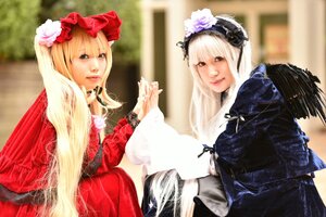 Rating: Safe Score: 0 Tags: 2girls blonde_hair blurry depth_of_field flower hair_ornament hairband holding_hands lips long_hair looking_at_viewer multiple_cosplay multiple_girls photo realistic siblings sisters suigintou tagme twins User: admin