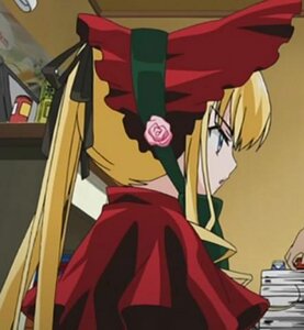Rating: Safe Score: 0 Tags: 1girl blonde_hair blue_eyes blurry bonnet depth_of_field dress figure flower image long_hair photo profile red_capelet rose shinku solo upper_body User: admin
