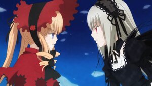 Rating: Safe Score: 0 Tags: 2girls black_wings blonde_hair blue_eyes bonnet dress drill_hair eye_contact face-to-face flower hairband image lolita_hairband long_hair long_sleeves looking_at_another multiple_girls pair red_eyes rose shinku silver_hair suigintou yuri User: admin