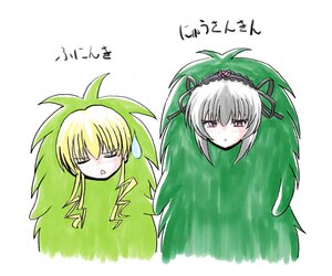 Rating: Safe Score: 0 Tags: 2girls blonde_hair blush closed_eyes crossover expo2005 flower hairband image imai_kazunari kiccoro long_hair morizo multiple_girls no_nose pair parody rose rozen_maiden shinku silver_hair suigintou sweatdrop translated User: admin