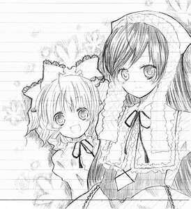Rating: Safe Score: 0 Tags: 2girls :d blush bow greyscale hair_bow hair_tubes hakurei_reimu hat hinaichigo image looking_at_viewer monochrome multiple_girls open_mouth pair smile suiseiseki tears wings User: admin