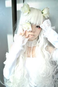 Rating: Safe Score: 0 Tags: 1girl animal_ears dress flower hands kirakishou lips long_hair solo white_hair User: admin