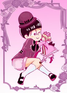 Rating: Safe Score: 0 Tags: 1boy 1girl 2boys blonde_hair bloomers child dress flower hat hinaichigo image kneehighs multiple_boys pink_flower pink_rose rose shorts smile solo top_hat younger User: admin