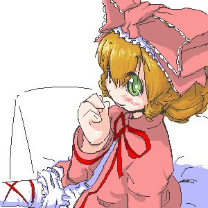 Rating: Safe Score: 0 Tags: 1girl bangs blonde_hair dress green_eyes hat hina_ichigo hinaichigo image long_sleeves red_ribbon ribbon short_hair simple_background solo transparent_background white_background User: admin