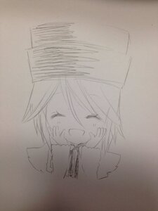 Rating: Safe Score: 0 Tags: 1girl :d ^_^ blush closed_eyes hat image long_sleeves monochrome open_mouth photo short_hair smile solo souseiseki traditional_media yumeki_kokoro User: admin