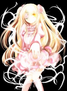 Rating: Safe Score: 0 Tags: 1girl black_background blonde_hair dress flower frills full_body hair_flower hair_ornament image kirakishou long_hair long_sleeves looking_at_viewer pink_dress pink_rose rose smile solo very_long_hair yellow_eyes User: admin