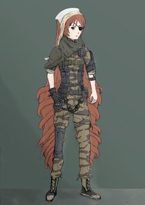 Rating: Safe Score: 0 Tags: 1girl auto_tagged boots brown_hair full_body gloves image long_hair looking_at_viewer pants red_eyes solo standing suiseiseki very_long_hair User: admin