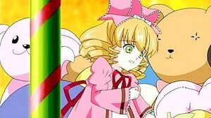 Rating: Safe Score: 0 Tags: 1girl blonde_hair bow dress drill_hair green_eyes hina_ichigo hinaichigo image long_sleeves pink_bow pink_dress solo stuffed_animal tears wings User: admin